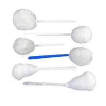 Toilet Bowl Swab with Long Handle White Toilet Brush for Bathroom Cleaning